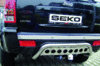 Heckschutzbügel m Designblende, Edelstahl poliert Ø 50 mm für Chrysler Grand Cherokee MJ 2005